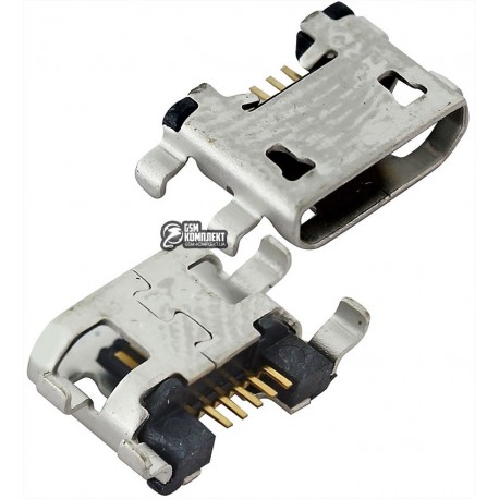 Коннектор зарядки для Fly FS506, 5 pin, original, micro-USB тип-B, #14030179