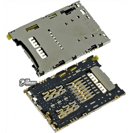Коннектор SIM-карты для Sony E6603 Xperia Z5, E6653 Xperia Z5, E6853 Xperia Z5+ Premium, с коннектором карты памяти