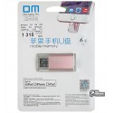 Флешка 64 Gb DM Aiplay Pro APD003, Lightning, USB 3.0, рожевий колір