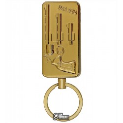 Зажигалка USB XT-4811 брелок, электрическая, со спиралью, револьвер