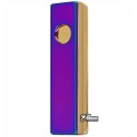 Зажигалка USB XT-4756, электрическая, со спиралью, фиолетовая