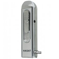 Зажигалка USB XT-4807 с фонариком, электрическая, со спиралью, серебро