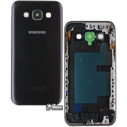 Корпус для Samsung E500H/DS Galaxy E5, чорний, з боковими кнопками