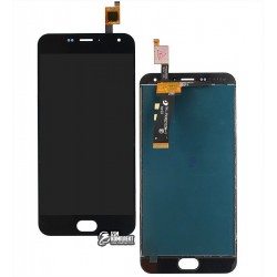 Дисплей для Meizu M2, M2 Mini, черный, с сенсорным экраном (дисплейный модуль), клееная микросхема, (тип 2), original (PRC)