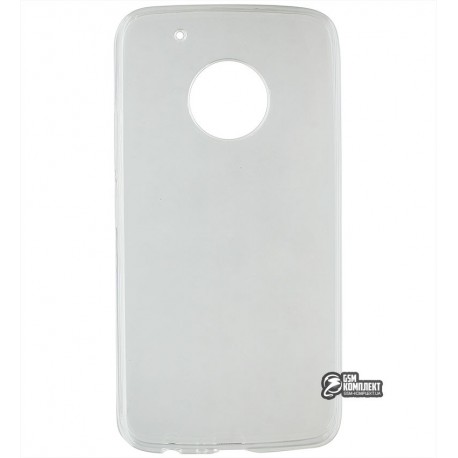 Чехол ультратонкий для Motorola Moto G5 Plus (XT1685), силиконовый, прозрачный