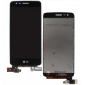 Дисплей для LG K8 (2017) X240 Dual Sim, чорний, з сенсорним екраном (дисплейний модуль), оригінал (PRC), 20 pin