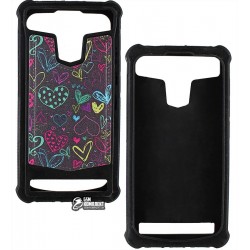 Чехол защитный универсальный 5,5" Hearts, черный