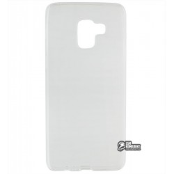 Чехол ультратонкий для Samsung Galaxy A8 Plus 2018 (A730FZ), силиконовый, прозрачный