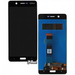 Дисплей для Nokia 5, черный, с сенсорным экраном Дисплей для Nokia 5, черный, с сенсорным экраном