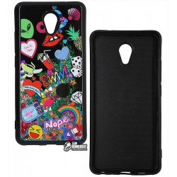 Чехол защитный для Meizu M5 Note, с плавающими блестками, силиконовый, стикеры