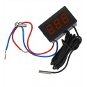 Термометр цифровой со светодиодной индикацией и выносным датчиком -50 110 С, 220В.