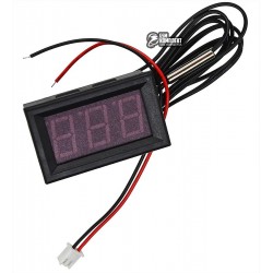 Термометр в корпусе, встраиваемый с выносной термопарой, красный