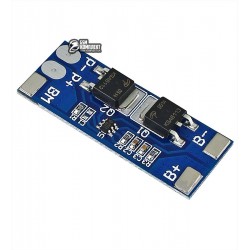BMS Контроллер заряда-разряда для 2-х Li-Ion аккумуляторов 18650 HX-2S-D01 8A 7.4V BMS Контроллер заряда-разряда для 2-х Li-Ion аккумуляторов 18650 HX-2S-D01 8A 7.4V