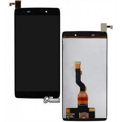 Дисплей для Alcatel One Touch 6039Y Idol 3 mini LTE, черный, с сенсорным экраном (дисплейный модуль)