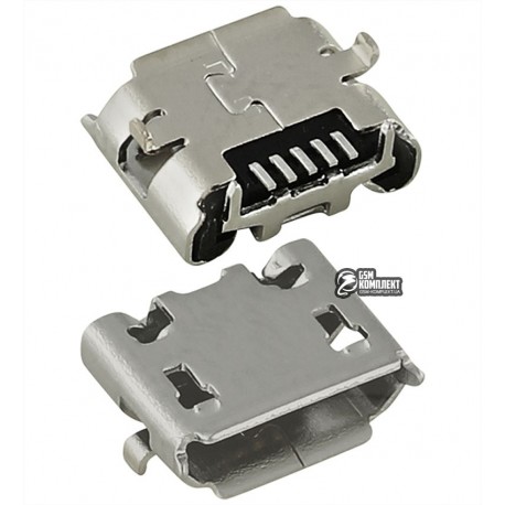 Коннектор зарядки Micro-USB для Fly FF301, 5 pin, original, тип-B, #30.40.0016