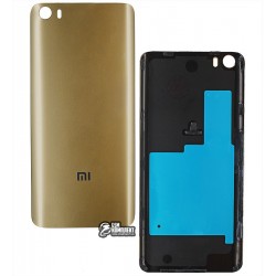 Задняя крышка батареи для Xiaomi Mi5, золотистая, original (PRC)