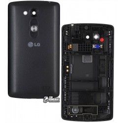 Задняя панель корпуса для LG D290 L Fino, D295 L Fino Dual, черная, с разборки, original, + средняя часть Задняя панель корпуса для LG D290 L Fino, D295 L Fino Dual, черная, с разборки, original, + средняя часть