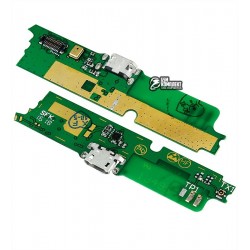 Шлейф для Lenovo A859, коннектора зарядки, с компонентами, плата зарядки