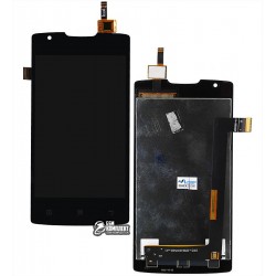 Дисплей для Lenovo A1000 , черный, с сенсорным экраном (дисплейный модуль)