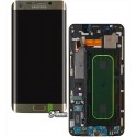 Дисплей для Samsung G928 Galaxy S6 EDGE Plus, золотистый, с передней панелью, с сенсорным экраном (дисплейный модуль), original, GH97-17819A