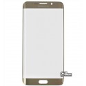 Скло дисплея Samsung G928 Galaxy S6 EDGE Plus, золотистий колір