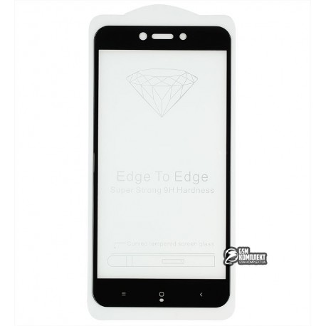 Закаленное защитное стекло для Xiaomi Redmi 4X, 0,26 мм 9H, 2.5D, Full Glue, черное