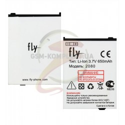 Акумулятор для Fly 2080, (Li-ion 3.7V 650mAh) оригінал Акумулятор для Fly 2080, (Li-ion 3.7V 650mAh) оригінал