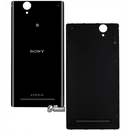 Задняя панель корпуса для Sony D5303 Xperia T2 Ultra, D5306 Xperia T2 Ultra, D5322 Xperia T2 Ultra DS, черная, original (PRC)