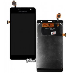 Дисплей для Lenovo K860, чорний, з сенсорним екраном (дисплейний модуль),#BTL507212-W575L
