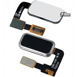 Шлейф для Lenovo Vibe P1, кнопки меню, черный, с компонентами