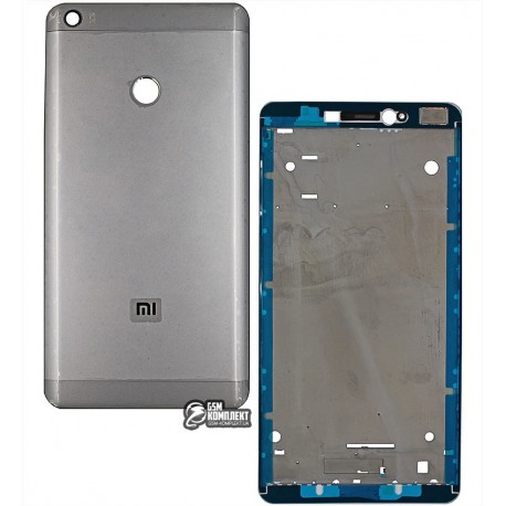 Корпус для Xiaomi Mi Max, сріблястий