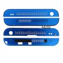 Верхня + нижня панель корпусу для HTC One M7 801e, синій колір