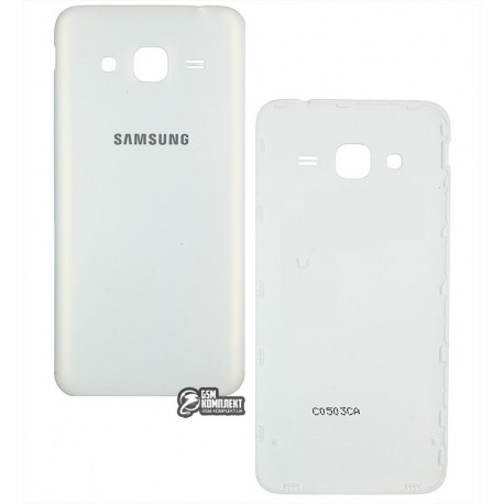 Задняя крышка батареи для Samsung J320H/DS Galaxy J3 (2016), белая