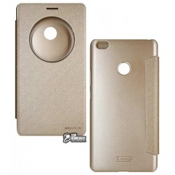 Чехол книжка Nillkin Sparkle кожзам для Xiaomi Mi Max, золотистая