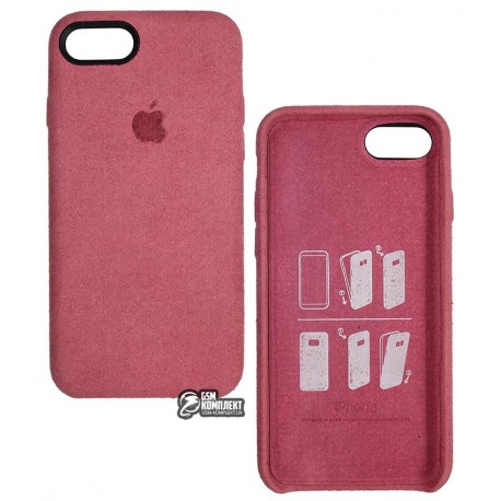 Чехол защитный Alcantara для Apple iPhone 7 / iPhone 8, розовый Чехол защитный Alcantara для Apple iPhone 7 / iPhone 8, розовый
