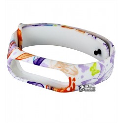 Браслет для Xiaomi MiBand 2, с цветочным узором тип 4