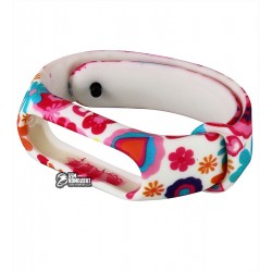 Браслет для Xiaomi MiBand 2, с цветочным узором, тип 1