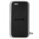 Чохол захисний Leather case для iPhone 5 / 5s / SE, силіконовий, чорний