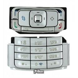 Клавіатура для Nokia N95 2Gb, срібляста, російська