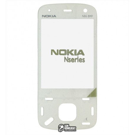 Стекло корпуса для Nokia N86, белый