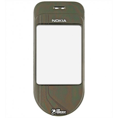 Скло корпусу для Nokia 7370, коричневе