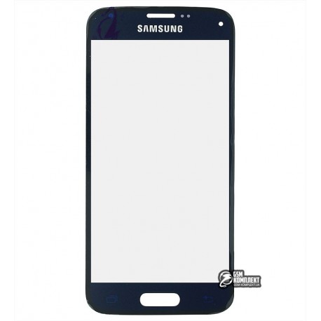 Стекло корпуса для Samsung G800H Galaxy S5 mini, синее