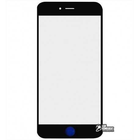 Скло корпусу для Apple iPhone 6 Plus, original, чорне