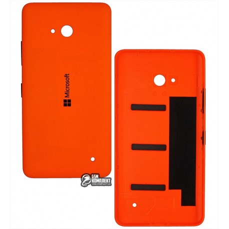 Задняя панель корпуса для Microsoft (Nokia) 640 Lumia, оранжевая, с боковыми кнопками