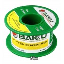 Припой BAKU BK-10006, Sn 97 , Ag 0.3 , Cu 0.7 , flux 2 , 0,6 мм, 50 г (реальный вес 40 г)