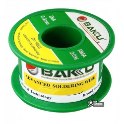 Припой BAKU BK-10003, Sn 97%, Ag 0.3%, Cu 0.7%, flux 2%, 0,3 мм, 30 г Припой BAKU BK-10003, Sn 97%, Ag 0.3%, Cu 0.7%, flux 2%, 0,3 мм, 30 г