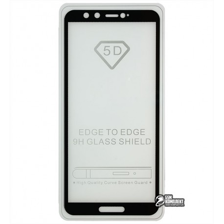 Закаленное защитное стекло для Huawei Honor 9 Lite, 0,26 mm 9H, Full Glue, черное