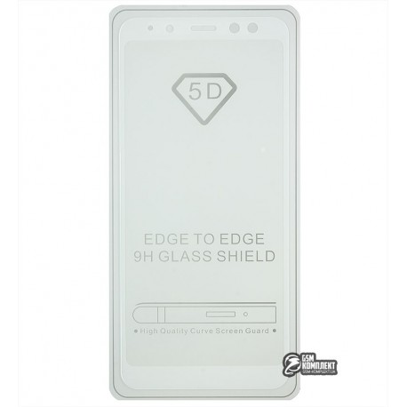 Закаленное защитное стекло для Samsung A530 Galaxy A8 2018, 2.5D, 0,26 мм 9H, Full Glue