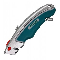 Нож TOTAL THT512611 универсальный, лезвие 19x61мм. + 6 лезвий