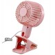 Вентилятор Hoco F9 double leaf desktop clip fan, розовый